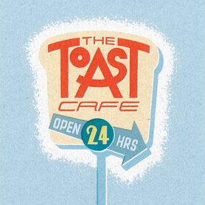 Hand lettered retro restaurant sign