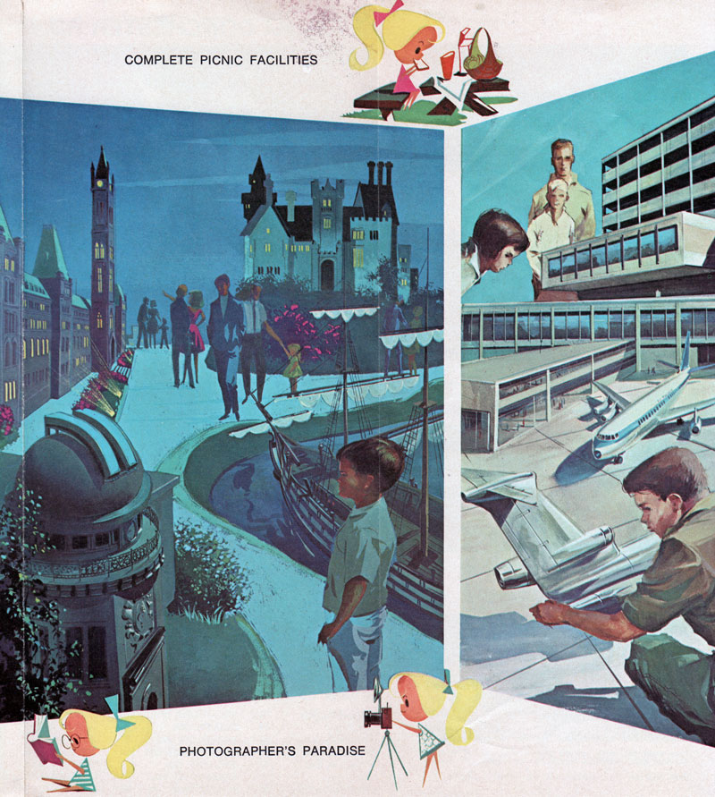 retro travel brochure